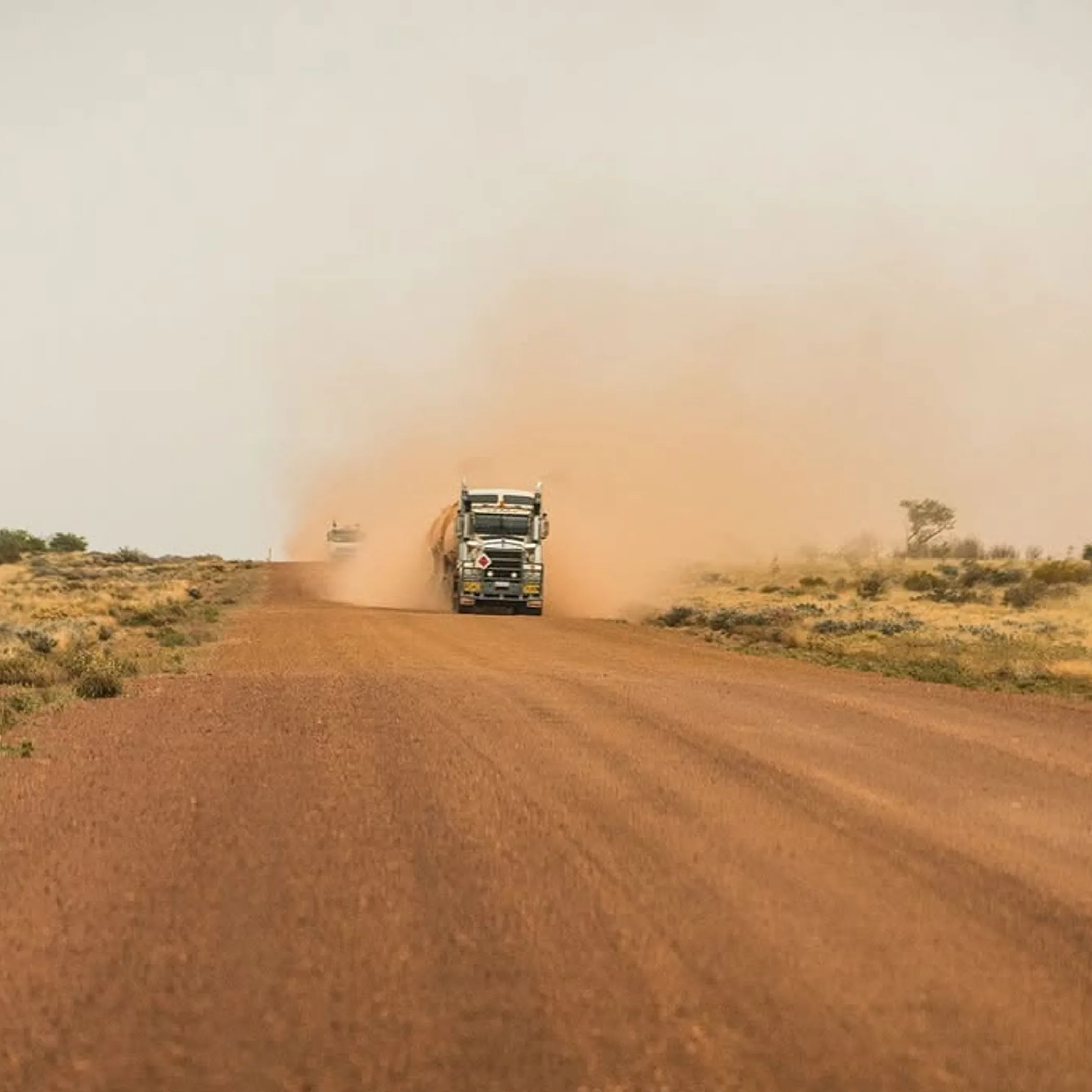 bulldust on remote unsealed road